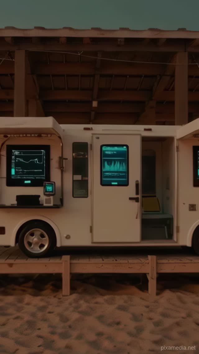 Cyan Glow on the Boardwalk - Medical & Health AI stock